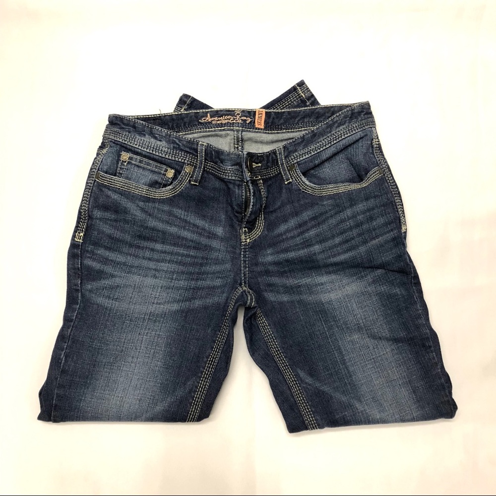 American Rag Skinny Blue Jeans Size 7 R - Picture 2 of 5
